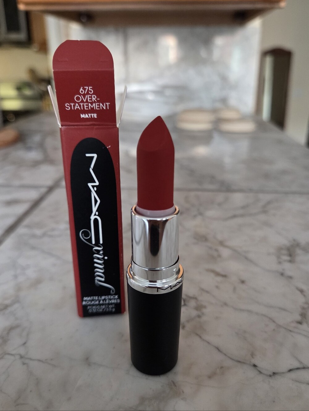 MAC Cosmetics Matte Lipstick - Overstatement 675 Deep Red - Picture 3 of 3